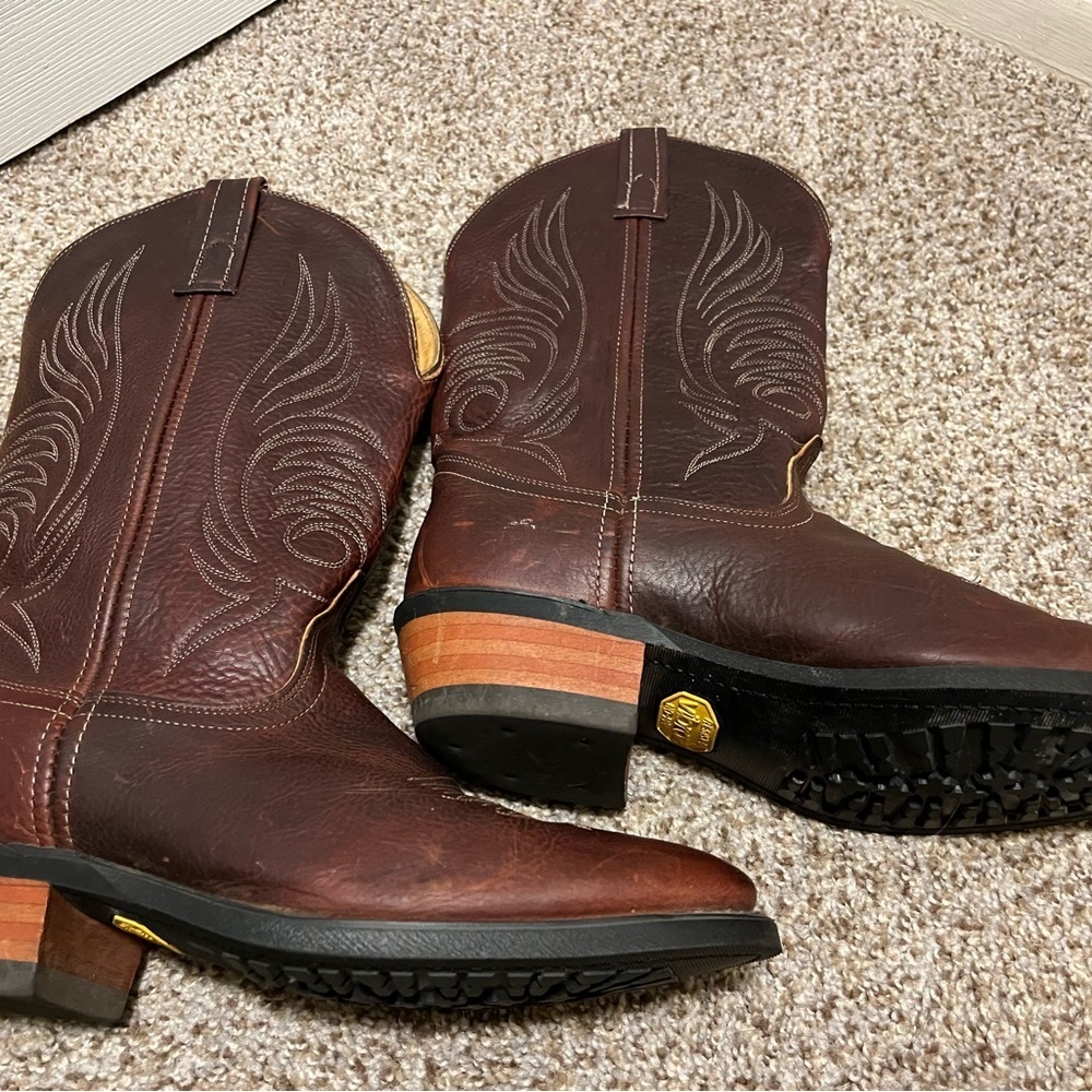 Women’s Dan Post Rich Brown Western Boots - Picture 8 of 13